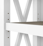 Bush Furniture Key West 66 Inch Bookcase Shiplap Gray White