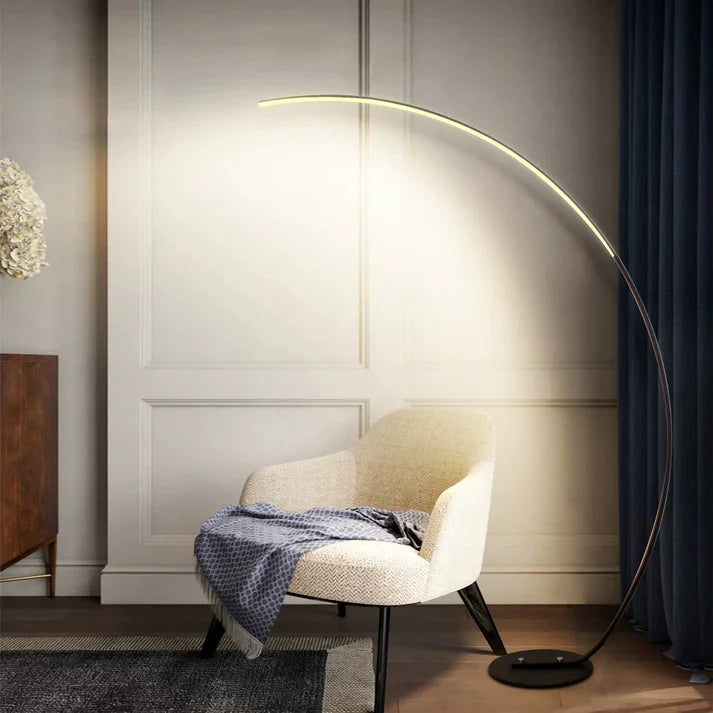 Lampadaire Courbe RGBW – Éclairage Ambiance LED pour Décoration Intérieure Moderne