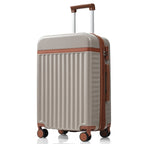 3-Piece Luggage Set, 20-Inch with USB Port, Front Opening Airline Design