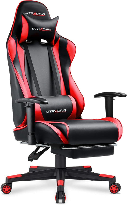 Chaise Gaming Ergonomique avec Repose-Pieds - Fauteuil Gamer Bureau Confort