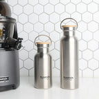 Kuvings — Bouteille isotherme premium en inox | Couvercle bambou | 350 ml & 500 ml
