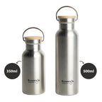 Kuvings — Bouteille isotherme premium en inox | Couvercle bambou | 350 ml & 500 ml