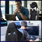 Chaise Gaming Ergonomique Bureau PU - Fauteuil Gamer Executive Confort