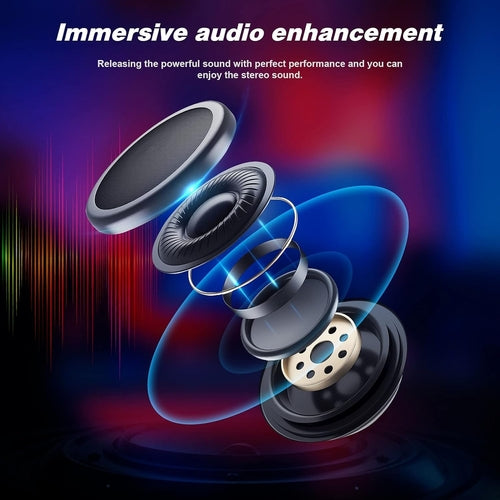 Chaise Gaming avec Repose-Pieds et Haut-Parleurs Bluetooth - Fauteuil Gamer Musical