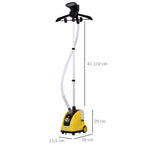 Défroisseur vapeur vertical défroisseur à vêtements 1,4 L 1950 W débit vapeur 32g/min tige telescopique jaune noir