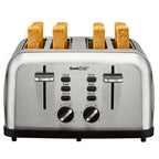 Mini Grille-Pain Inox Fente Extra-Large Multifonction - Compact et Performant
