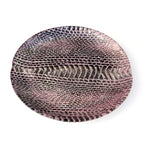 Set de 4 Assiettes à Dessert Motif Serpent 21,5 cm - Céramique Premium