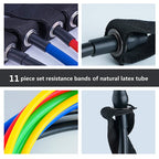 11-piece Fitness Equipment Resistance Band Set