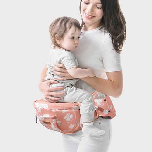 Porte-Bébé Ergonomique avec Siège Hanche et Coussin - Confort Postpartum