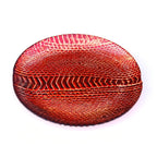 Set de 4 Assiettes à Dessert Motif Serpent 21,5 cm - Céramique Premium