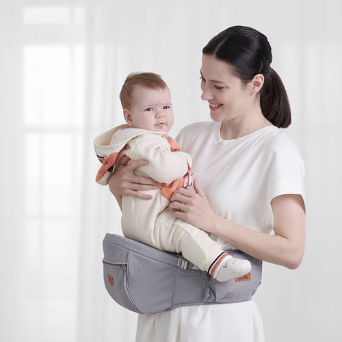 Porte-Bébé Ergonomique avec Siège Hanche et Coussin - Confort Postpartum