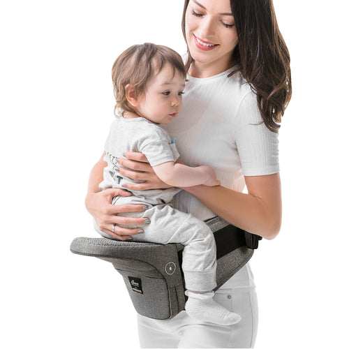 Porte-Bébé Pliable avec Siège Hanche - Ergonomique 5-20kg Support Lombaire