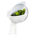 Bol Passoire 2-en-1 Rinse - Égouttoir Pliable Sans BPA Vert