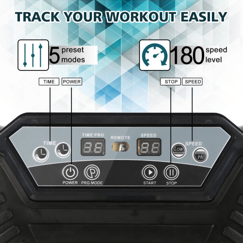 Machine d’exercice à double moteur à plaque de vibration