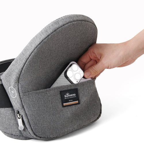 Porte-Bébé Pliable avec Siège Hanche - Ergonomique 5-20kg Support Lombaire
