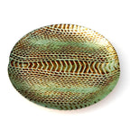 Set de 4 Assiettes à Dessert Motif Serpent 21,5 cm - Céramique Premium