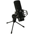 Microphone à Condensateur Devine M-Mic PRO XLR Noir - Studio Professionnel avec Suspension