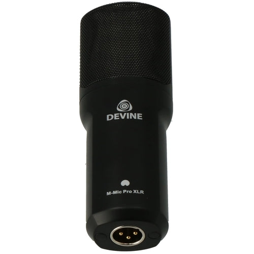 Microphone à Condensateur Devine M-Mic PRO XLR Noir - Studio Professionnel avec Suspension