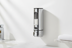Distributeur de Savon Argenté — Mise en situation salle de bain