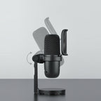 Microphone USB Streaming Gaming - Condensateur 192kHz Studio Noir
