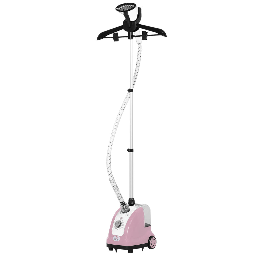 Défroisseur vapeur vertical défroisseur à vêtements 1,4 L 1950 W débit vapeur 32g/min tige telescopique rose noir