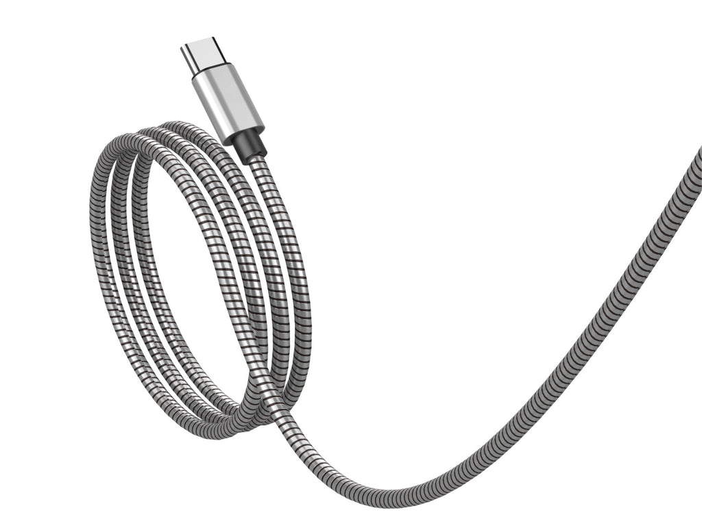 Câble USB-C vers Lightning Techancy 1m TB1796 – Design Métallique, Résistant aux Animaux, Charge Rapide 30W