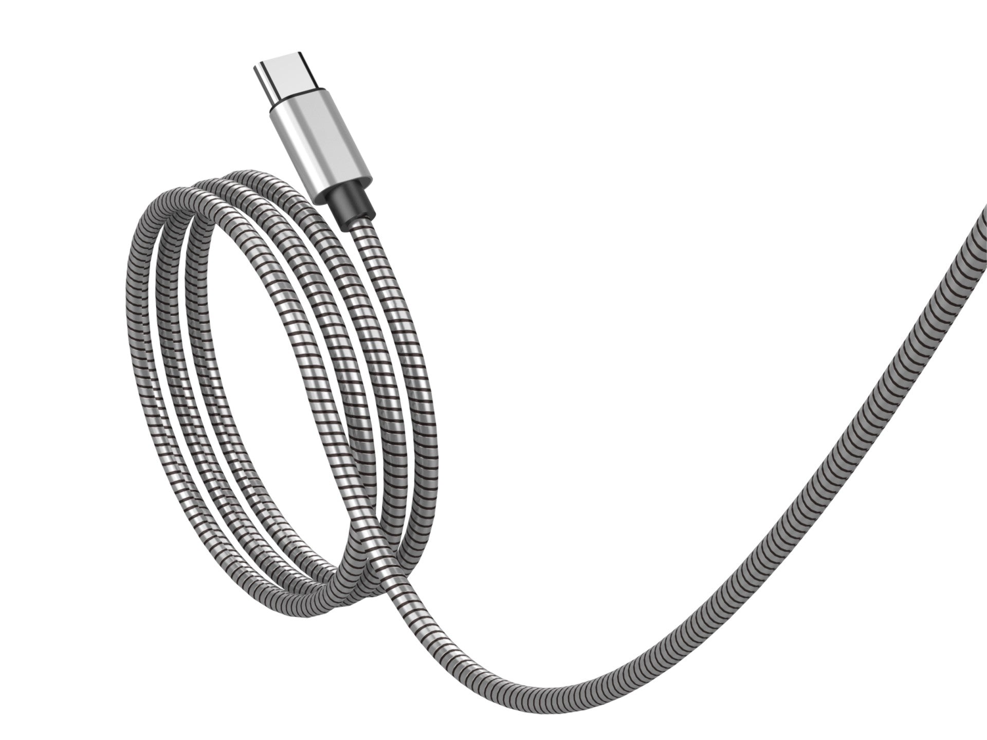 Câble USB-C vers Lightning Techancy 1m TB1796 – Design Métallique, Résistant aux Animaux, Charge Rapide 30W