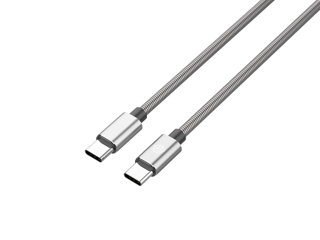 Câble USB-C vers Lightning Techancy 1m TB1796 – Design Métallique, Résistant aux Animaux, Charge Rapide 30W