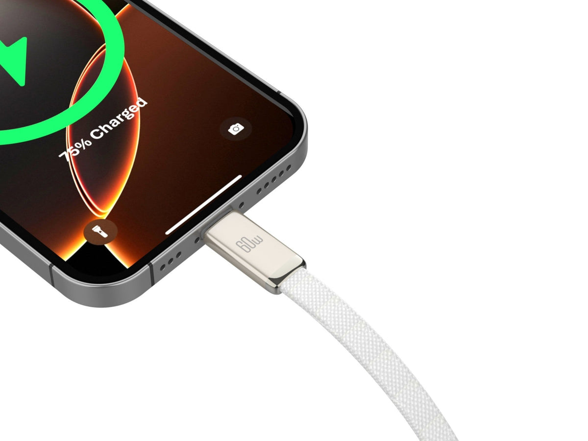 Câble USB-C vers USB-C 1m 60W Tressé Ultrafin – Charge Rapide PD | TECHANCY TB1804