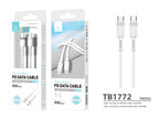 Câble USB-C vers USB-C 1,5m 60W – Charge Rapide PD & Chip IA | TECHANCY TB1772