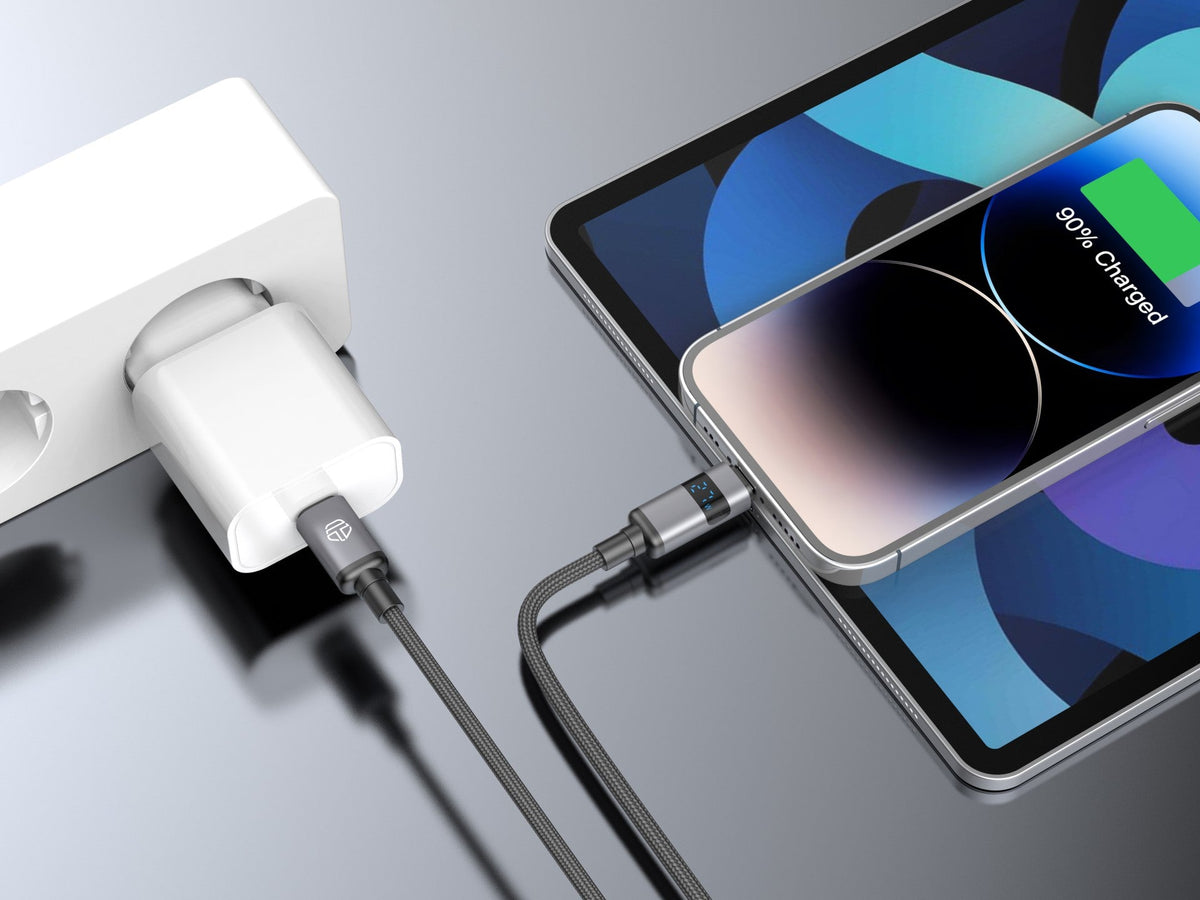 Câble USB-C vers Lightning 1,5m 27W – Charge Rapide & Écran LED | TECHANCY TB1801