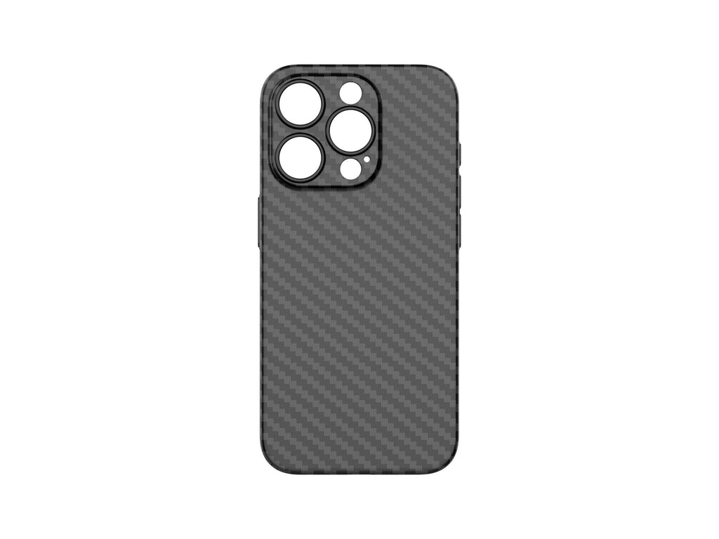 Techancy Capa Para Telemóvel Ultra Fina Em Fibra De Carbono KX5603, Compatível Com Iphone 15 Plus, Material Pp De 0,5 Mm.-0