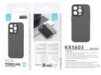 Techancy Capa Para Telemóvel Ultra Fina Em Fibra De Carbono KX5603, Compatível Com Iphone 15 Plus, Material Pp De 0,5 Mm.-3