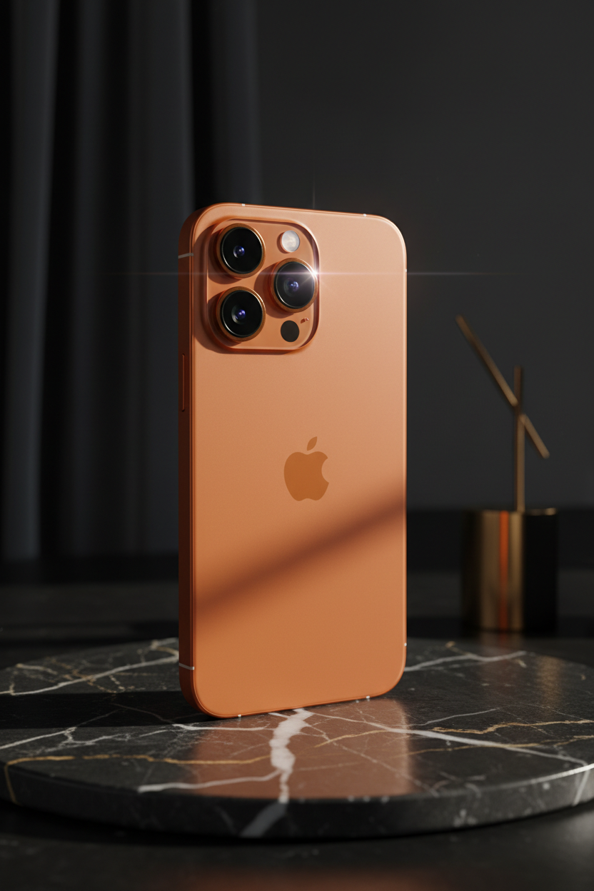 iPhone 17 Pro Max Orange Cosmos - Lifestyle