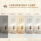 Canapé Convertible 2 Places, Canapé-Lit en Chenille 190cm, Dossier Rabattable, Assise et Accoudoirs Larges, Beige