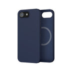 Coque silicone MagSafe iPhone 16e - Bleu-0