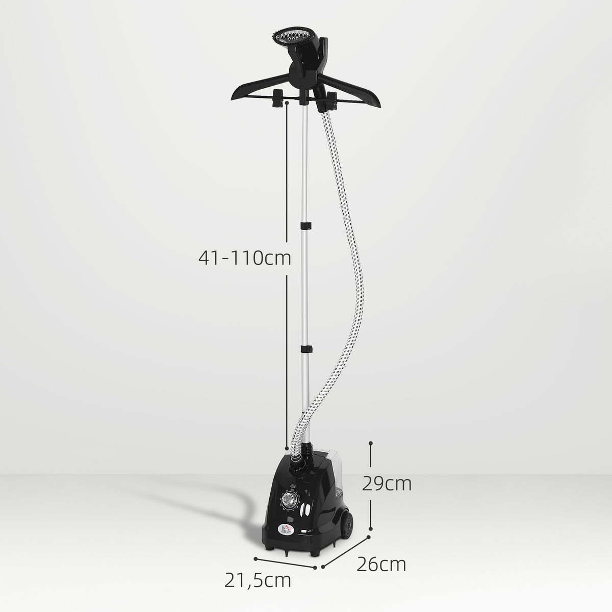 Défroisseur vapeur vertical défroisseur à vêtements 1,4 L 1950 W débit vapeur 30g/min tige telescopique noir