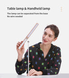 Lampe de Bureau Bois Massif Protection Oculaire – Rechargeable, 3 Niveaux de Luminosité