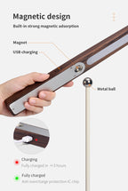 Lampe de Bureau Bois Massif Protection Oculaire – Rechargeable, 3 Niveaux de Luminosité