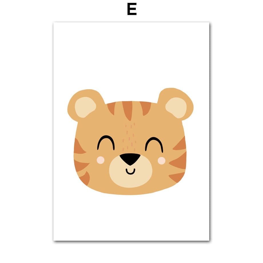 Poster Safari Hakuna Matata Lion Personnalisé – Décoration Chambre Enfant Premium
