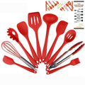 Set 10 Ustensiles de Cuisine en Silicone Antiadhésif