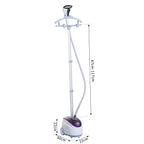 Défroisseur Vapeur Vertical Défroisseur à Vêtements 1,8 L 1800 W, Débit Vapeur 30g/min, Tige Télescopique, Blanc Violet