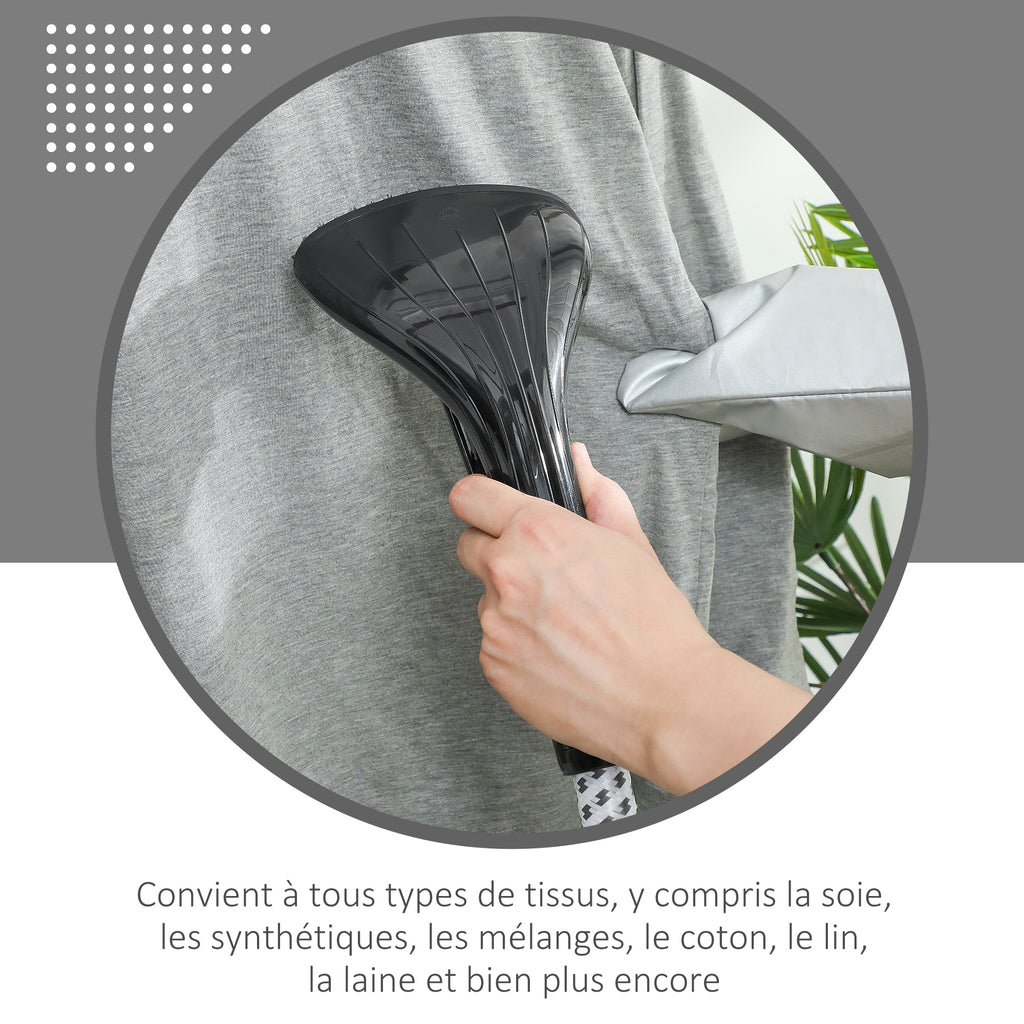 Défroisseur vapeur vertical défroisseur à vêtements 1,4 L 1950 W débit vapeur 30g/min tige telescopique noir