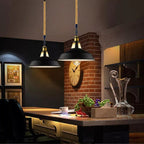Suspension Luminaire Rétro Métal & Corde de Chanvre - Style Industriel Vintage