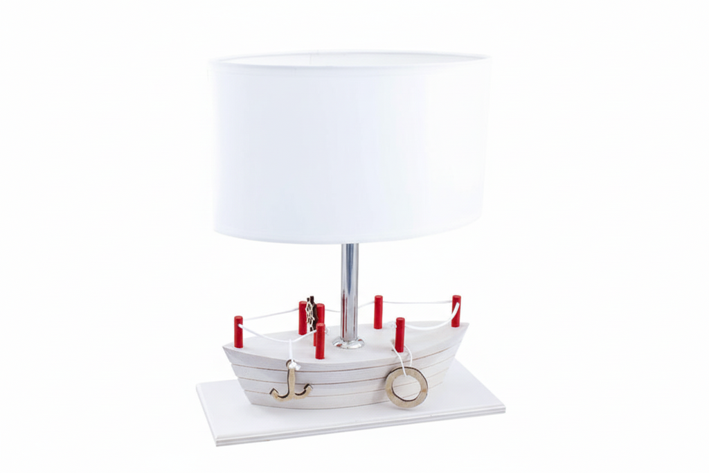 Lampe de Table Enfant Bateau Blanchi LED Veilleuse