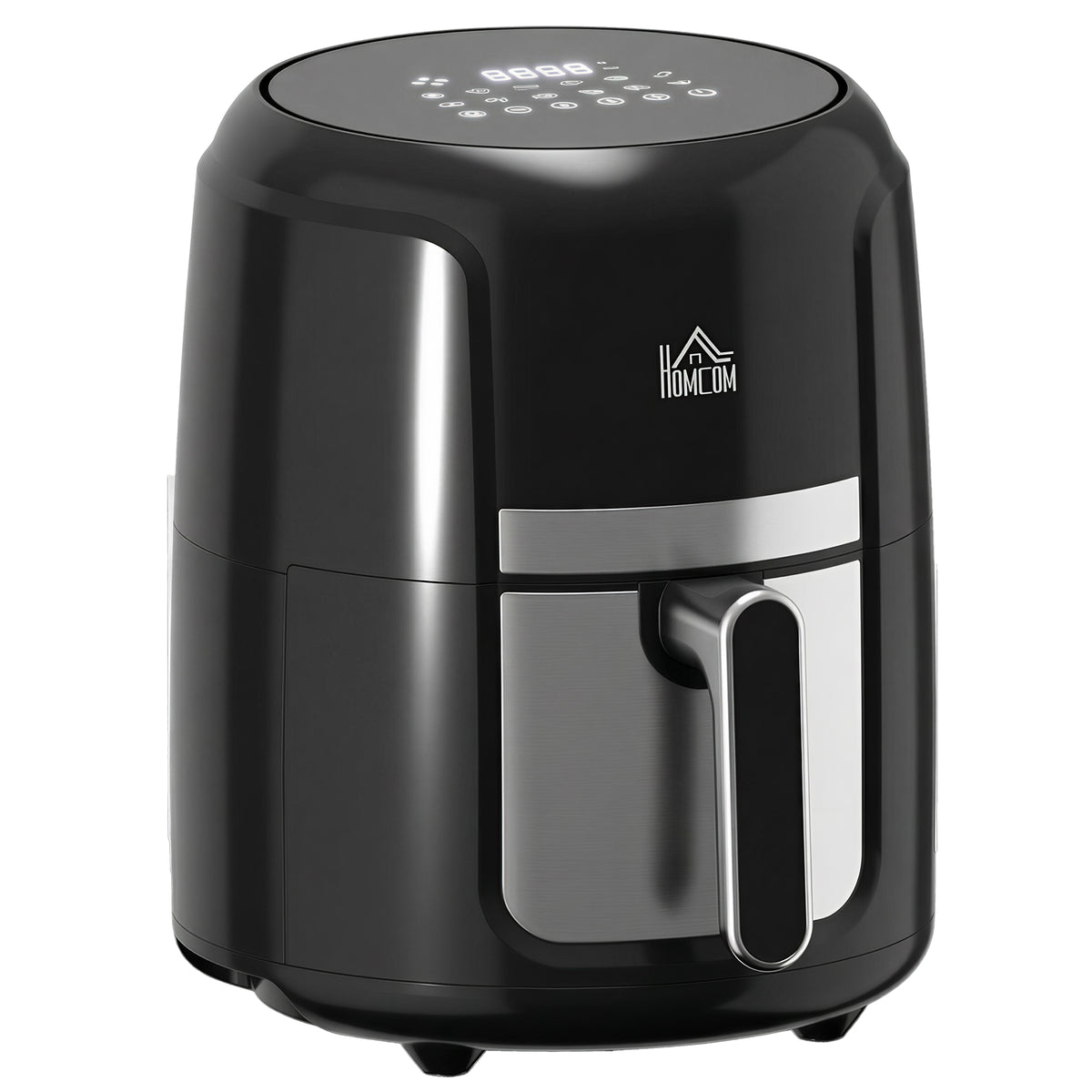 Friteuse sans huile 4 L, air fryer 1300 W 12 programmes, écran tactile, température réglable, panier antiadhésif, noir