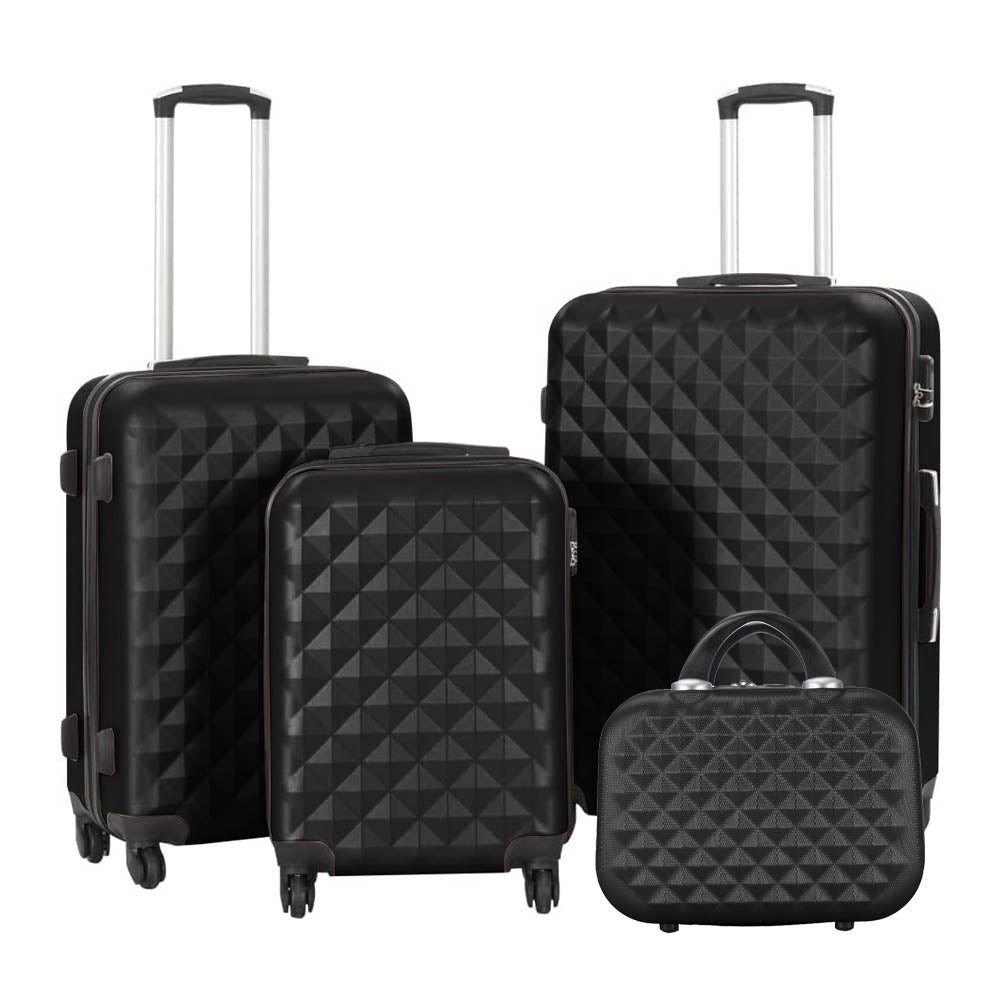 Set de Valises Rigides avec Trousse de Toilette –| Roues Pivotantes