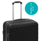 Set de Valises Rigides avec Trousse de Toilette –| Roues Pivotantes