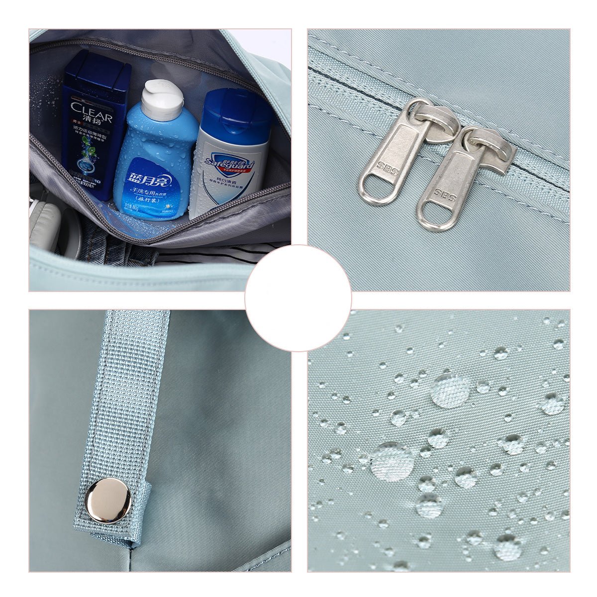 Sac de Voyage Weekender Cabine – Compartiments Multiples, Imperméable (Bleu)
